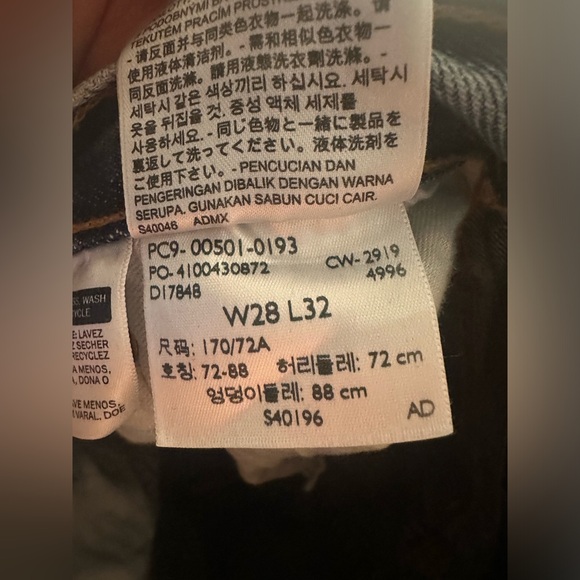 Vintage 90s Denim Levi’s 501 Jeans Button Fly 28x32 Excellent Condition - Picture 10 of 17